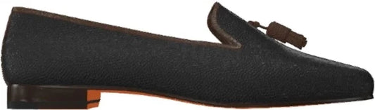 Zwarte mokka Delayla-loafer voor dames