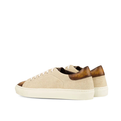 Ice Cognac-Leinen-Patina-Trainer