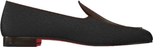 Zwarte mokka Belgische loafer