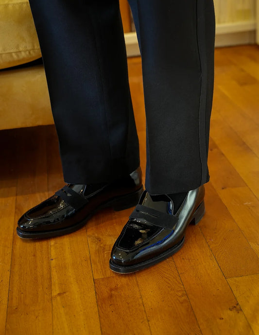 Luxury Black Patent Savile Loafer