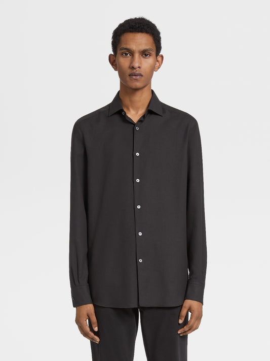 Idris luxe zwart overhemd
